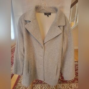 Talbots Women's Classic Gray Pea Coat